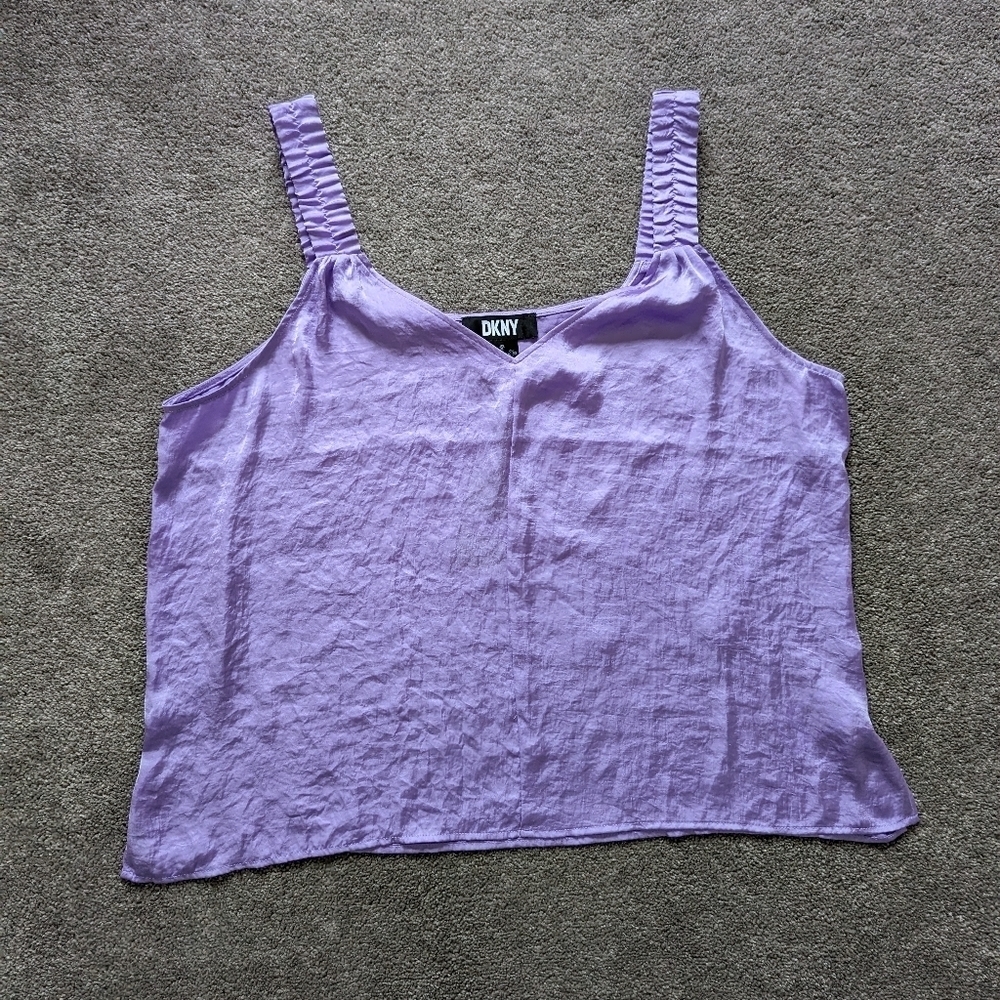DKNY lavender sleeveless tank top blouse women's XLarge NEW